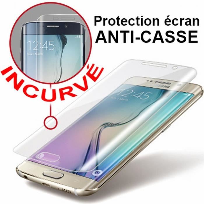 acheter Film Verre trempé Samsung Galaxy S7 Edge Bord incurvé et protégé