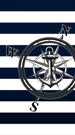coque Navy Striped Nautica