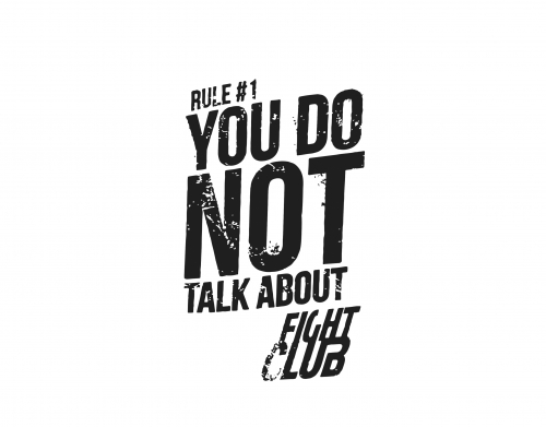 coque Rule 1 You do not talk about Fight Club