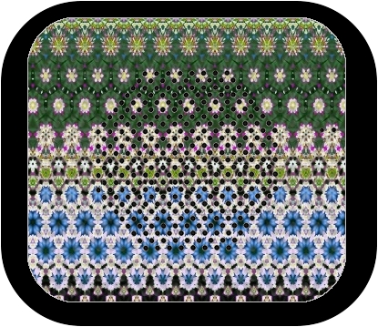 altoparlante Abstract ethnic floral stripe pattern white blue green 