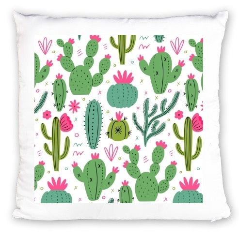 cuscino Minimalist pattern with cactus plants 