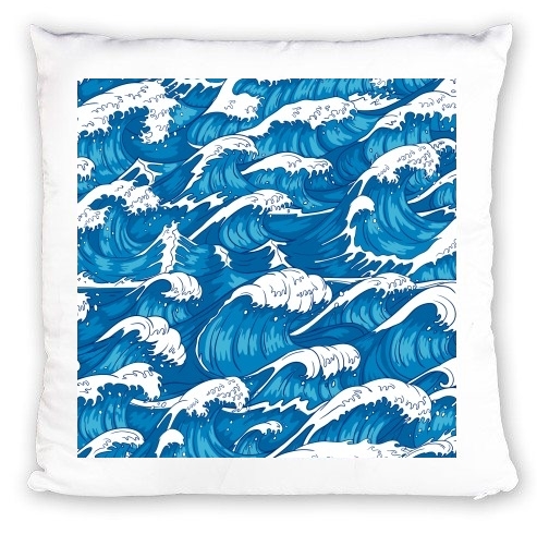 cuscino Storm waves seamless pattern ocean 