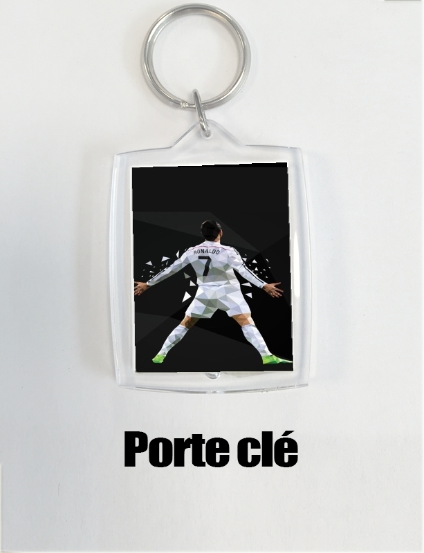 Portachiavi Cristiano Ronaldo Celebration Piouuu GOAL Abstract ART 