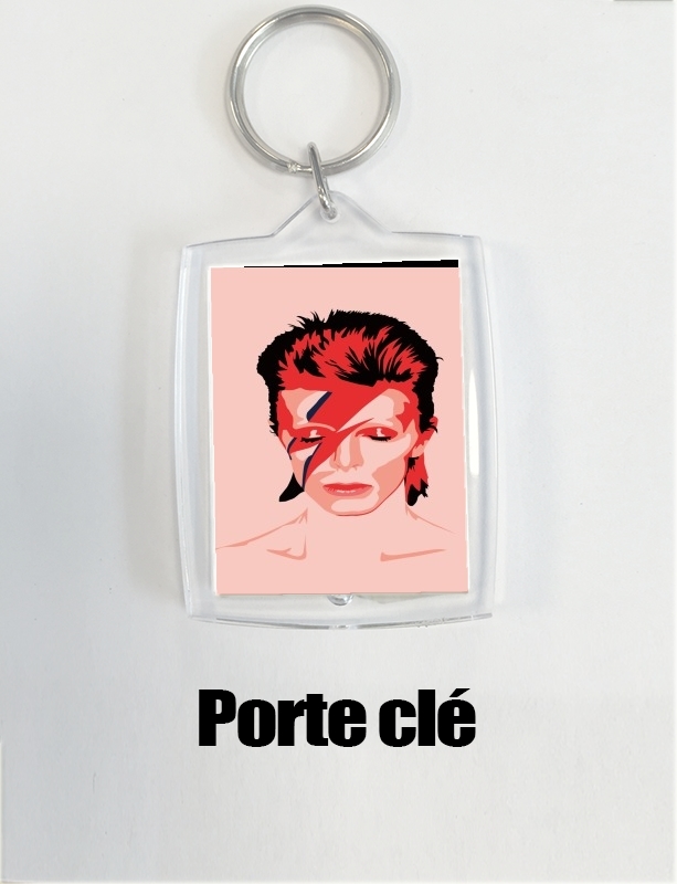 Portachiavi David Bowie Minimalist Art 