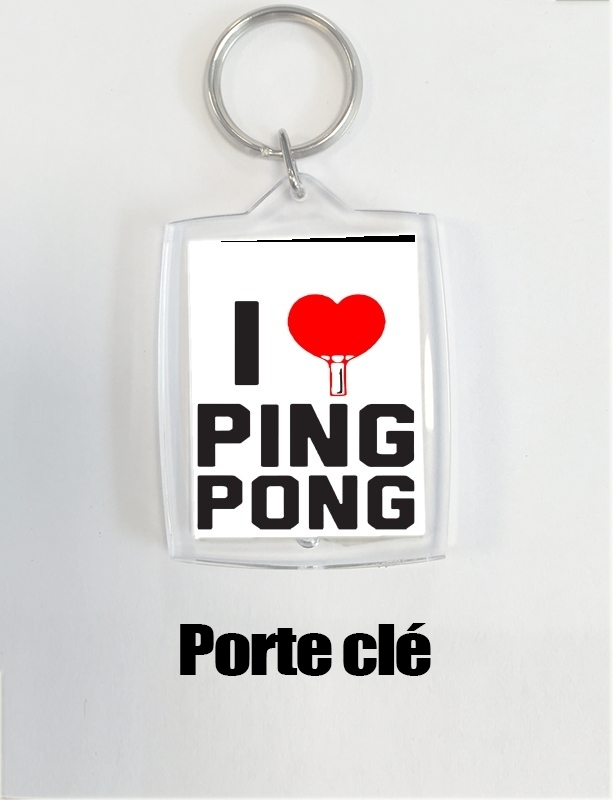 Portachiavi I love Ping Pong 