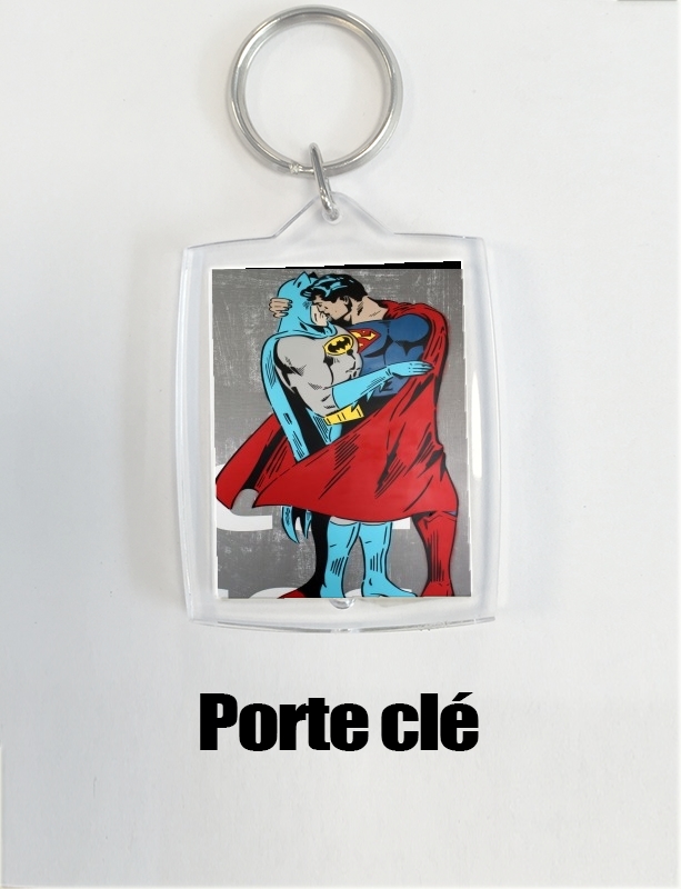 Portachiavi Superman And Batman Kissing For Equality 