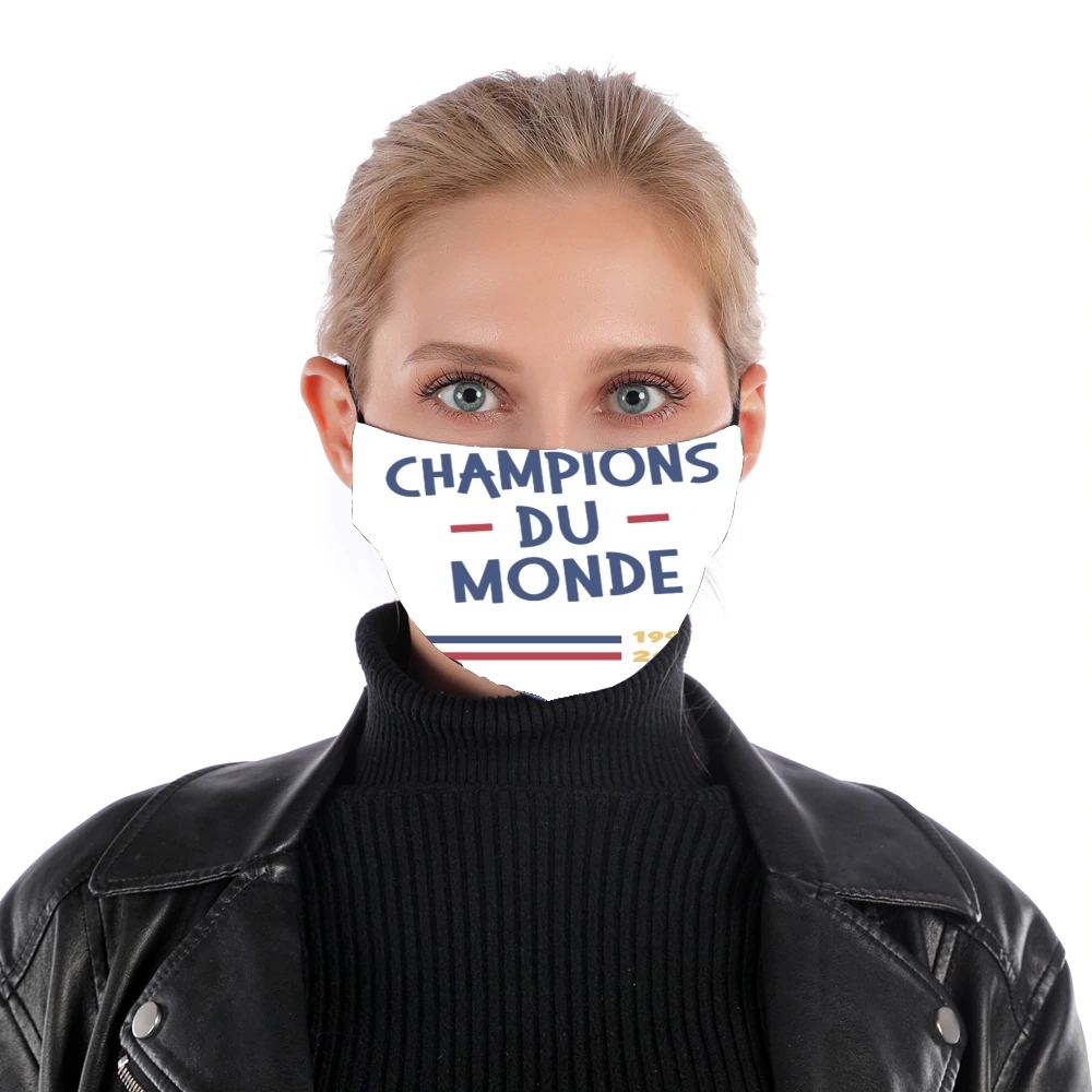 Maschera Champion du monde 2018 Supporter France 