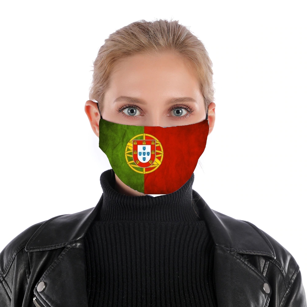 Maschera Bandiera Vintage Portogallo 