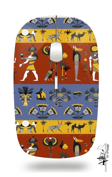 Mouse Ancient egyptian religion seamless pattern 
