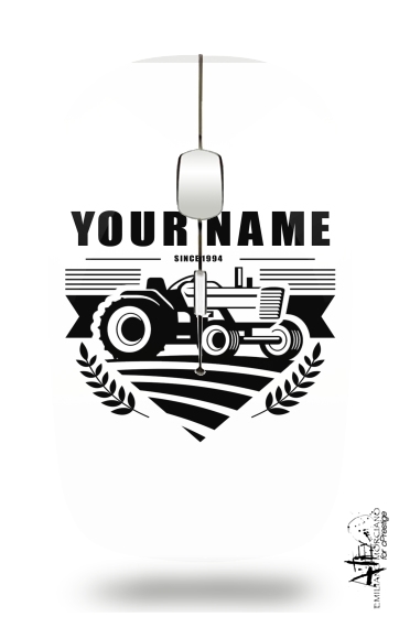 Mouse Tractor Farm Logo Custom 