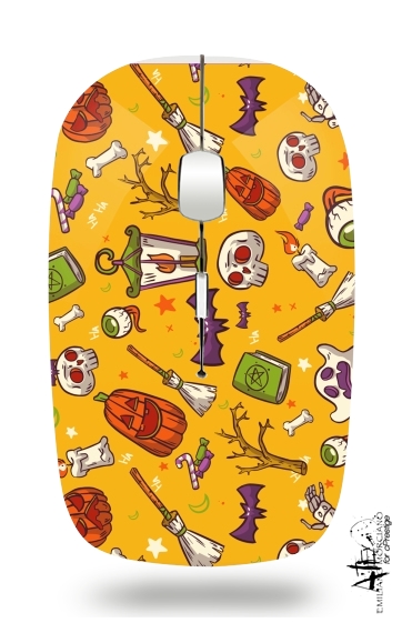 Mouse Yellow Halloween Pattern 