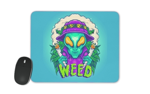 tappetino Alien smoking cannabis cbd 