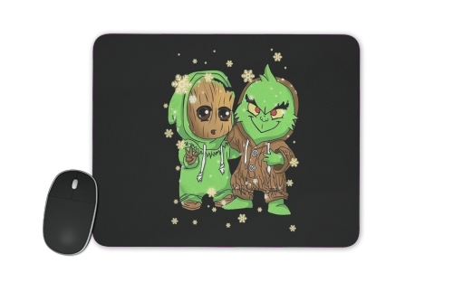 tappetino Baby Groot and Grinch Christmas 