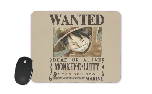 tapis de souris Wanted Luffy Pirate