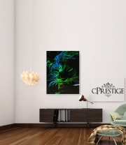poster Abstract neon Leopard