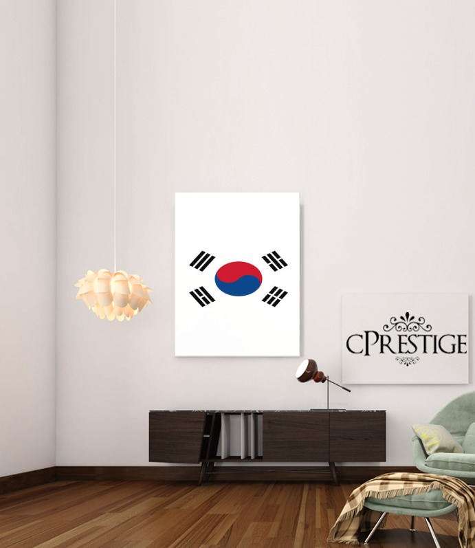 Canvas Bandiera della Corea del sud 