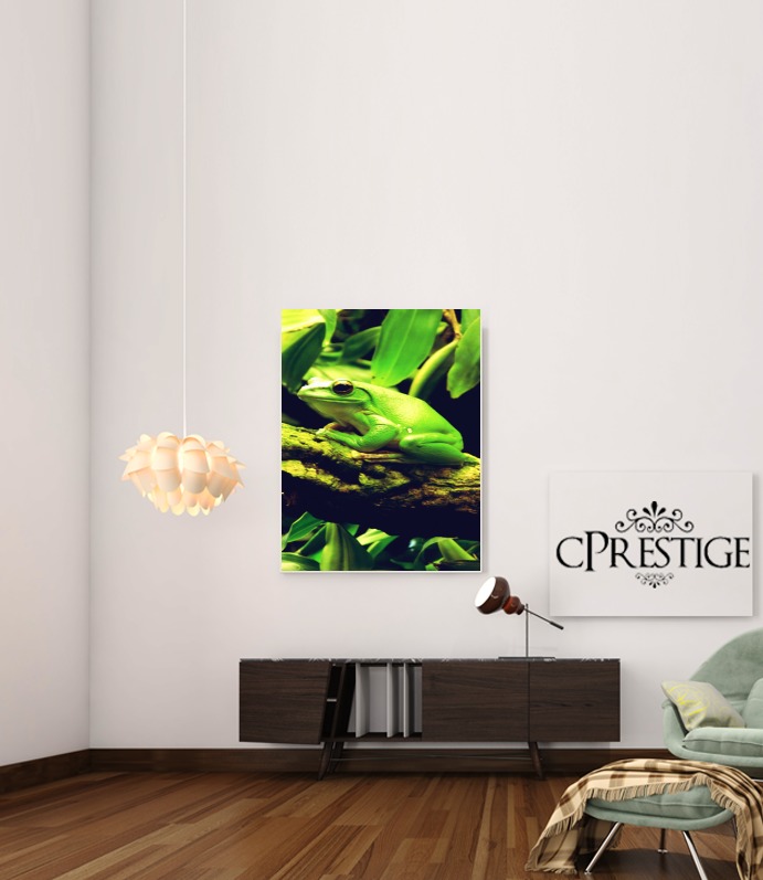 Canvas Green Frog 