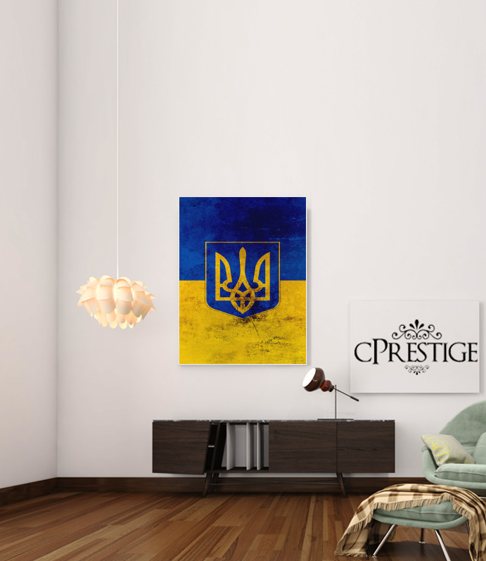 Canvas Ukraine Flag 