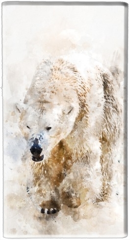 portatile Abstract watercolor polar bear 