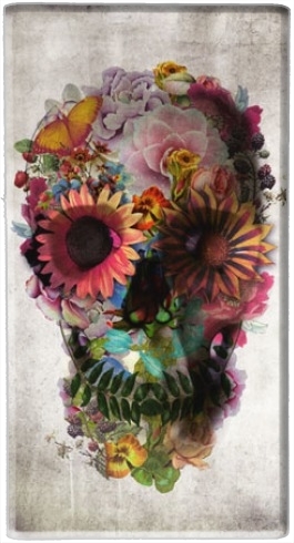 portatile Skull Flowers Gardening 