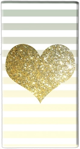 portatile Sunny Gold Glitter Heart 