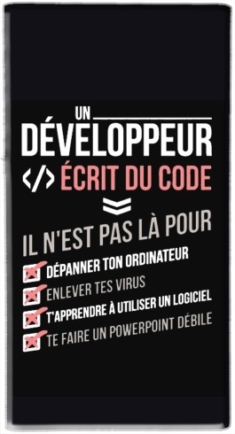 portatile Un developpeur ecrit du code Stop 
