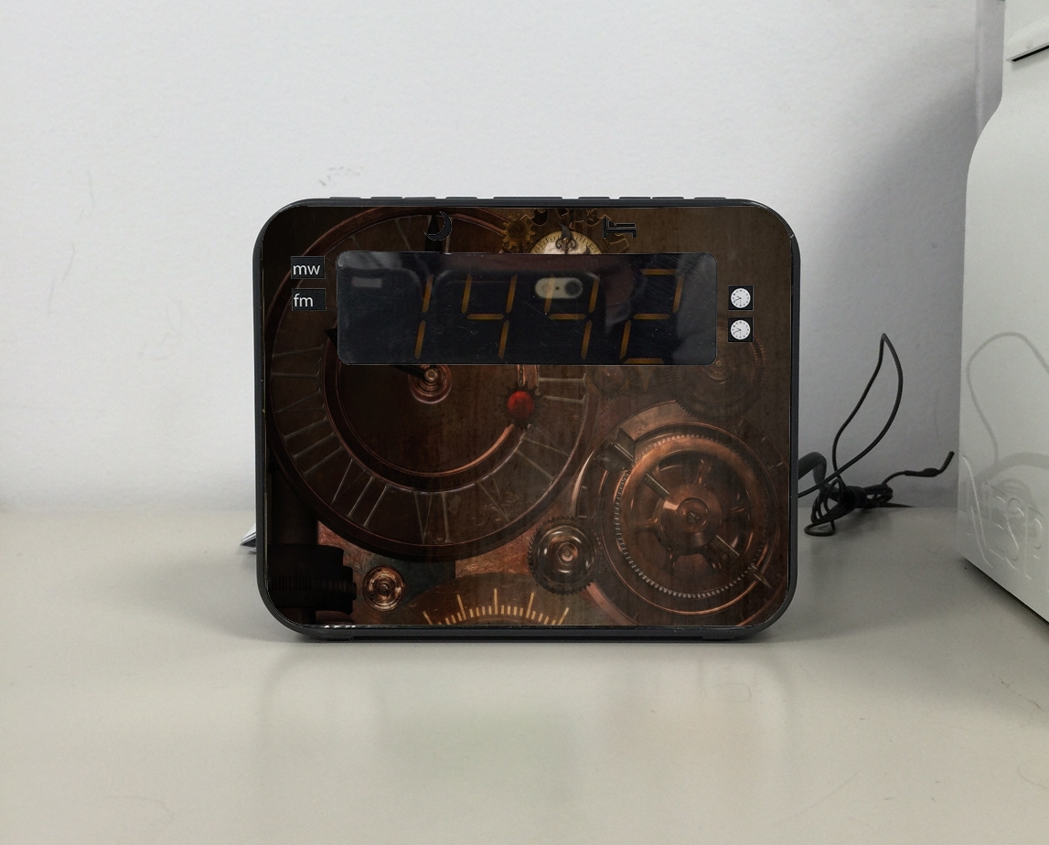 Radio Brown steampunk clocks and gears 