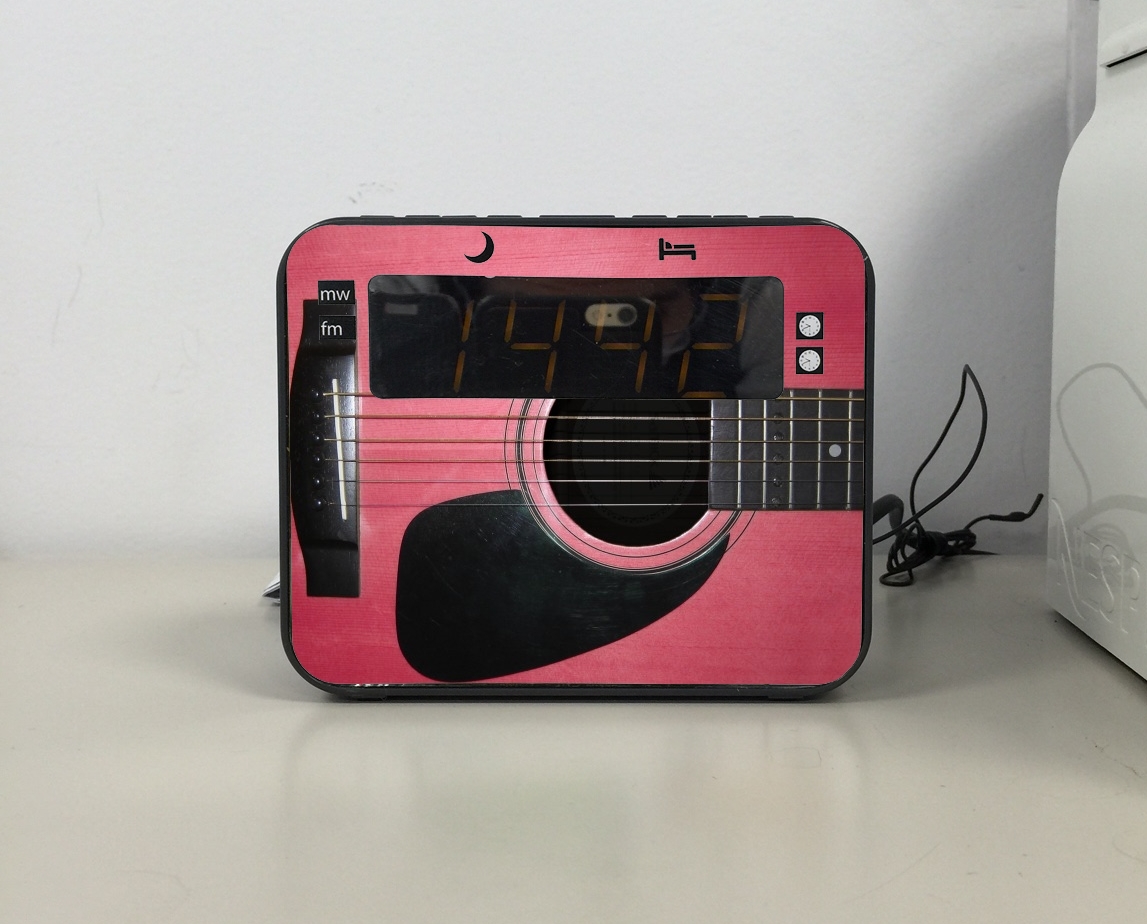 Radio chitarra rosa 