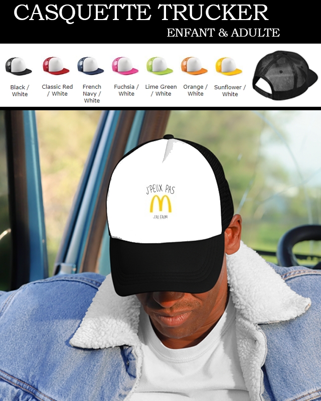 Snapback Je peux pas jai faim McDonalds 