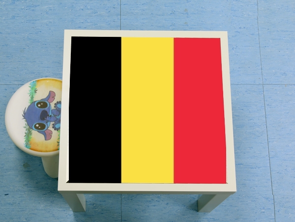 table d'appoint Belgium Flag