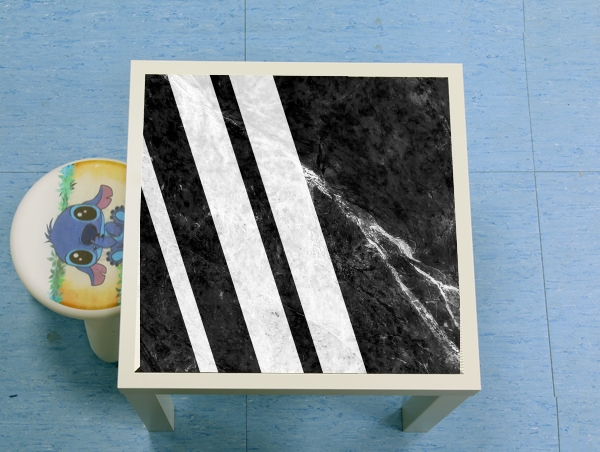 table d'appoint Black Striped Marble