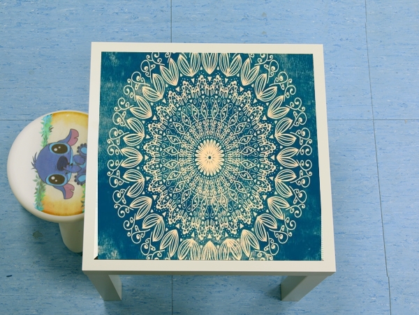 tavolinetto Blue Organic boho mandala 