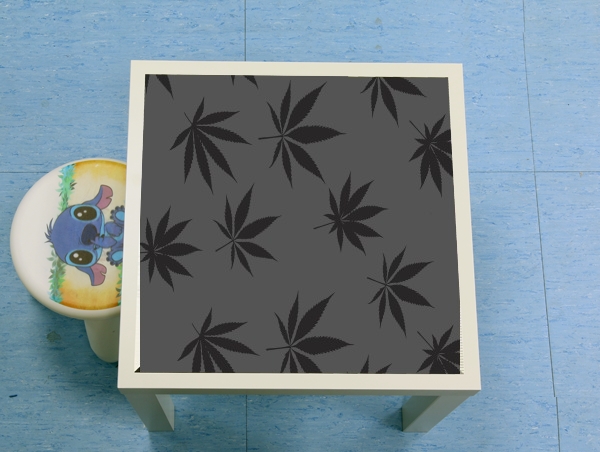 table d'appoint Cannabis Leaf Pattern