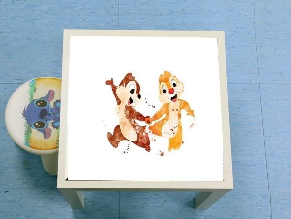 table d'appoint Chip And Dale Watercolor