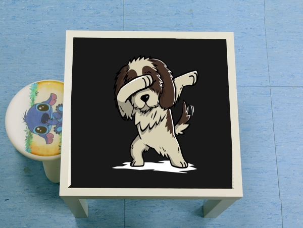 table d'appoint Dog Shih Tzu Dabbing