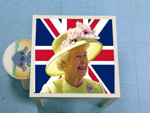 table d'appoint Elizabeth 2 Uk Queen