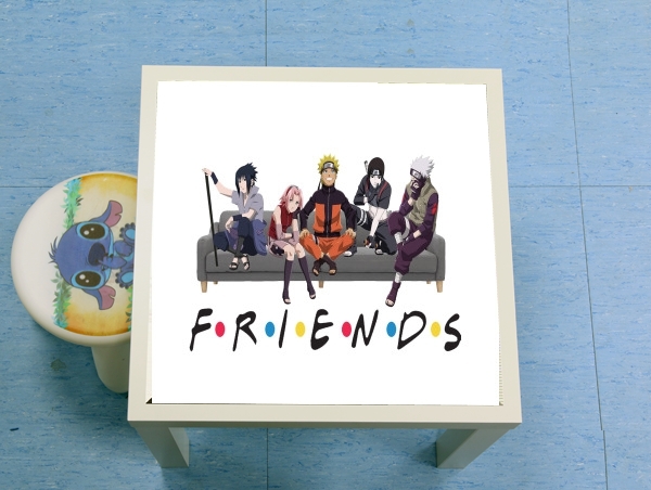 table d'appoint Friends parodie Naruto manga