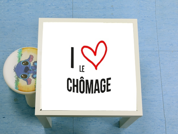 table d'appoint I love chomage