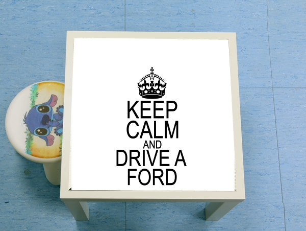 table d'appoint Keep Calm And Drive a Ford