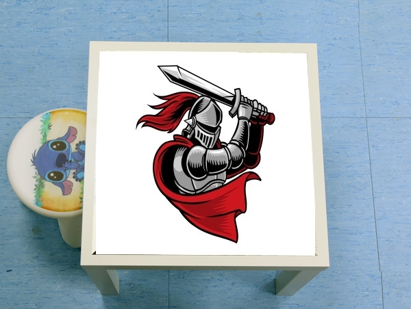 table d'appoint Knight with red cap