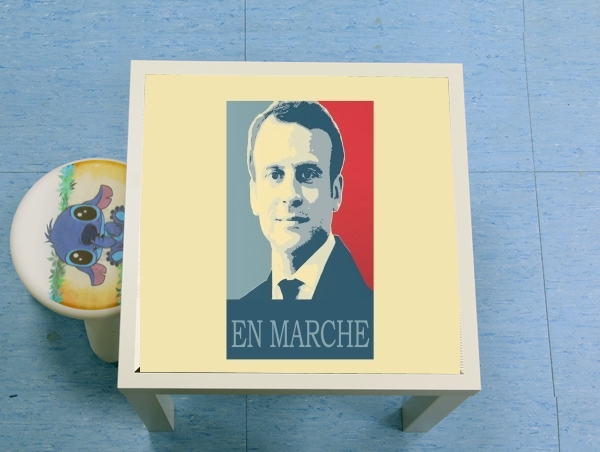 table d'appoint Macron Propaganda En marche la France