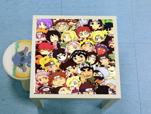 table d'appoint Naruto Chibi Group