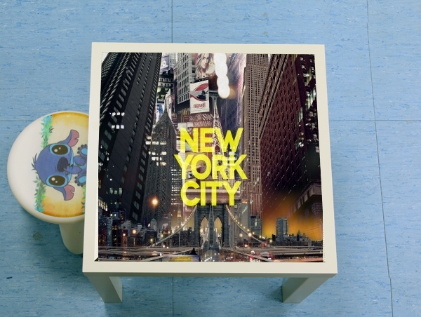 table d'appoint New York City II [yellow]