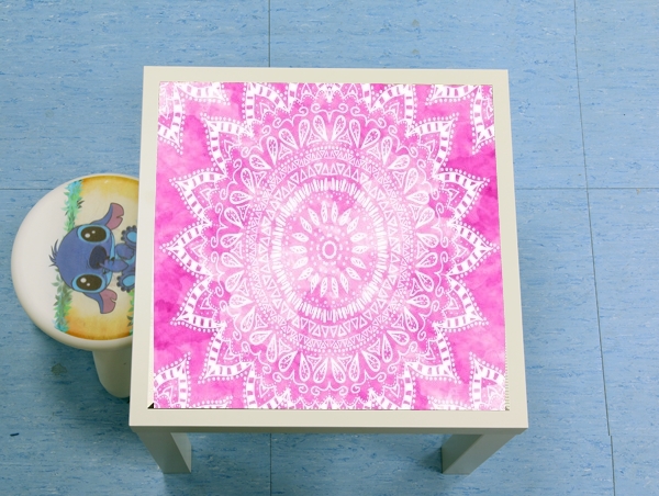 tavolinetto Pink Bohemian Boho Mandala 