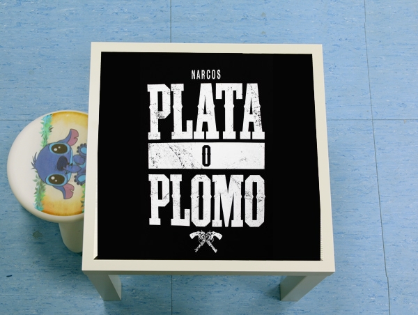 table d'appoint Plata O Plomo Narcos Pablo Escobar
