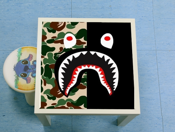 tavolinetto Shark Bape Camo Military Bicolor 