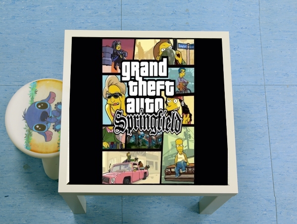 table d'appoint Simpsons Springfield Feat GTA