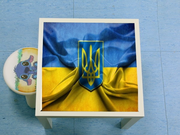 table d'appoint Ukraine Flag