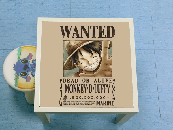 tavolinetto Wanted Luffy Pirate 
