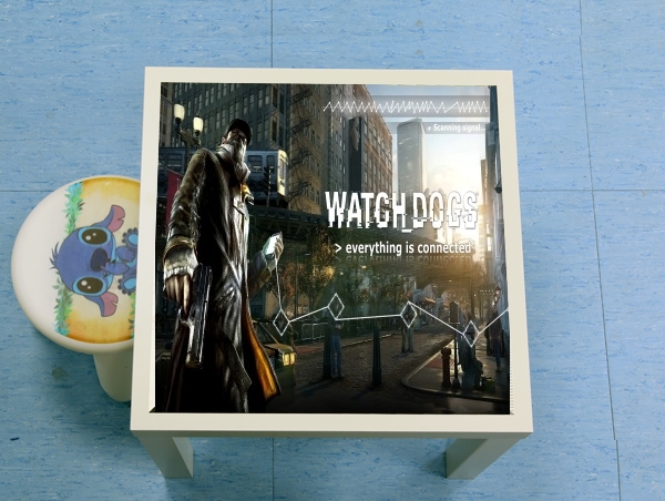 table d'appoint Watch Dogs Everything is connected